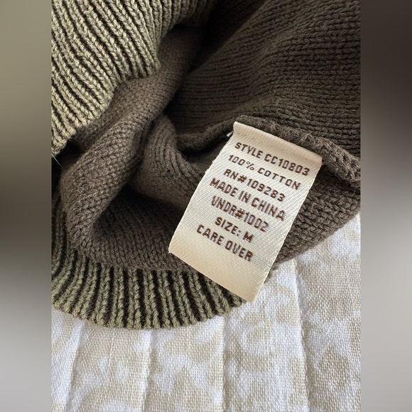 Vintage Havana Sweater Y2K Academia Cottage Pullover Cardigan | Olive Green | M - Picture 11 of 16